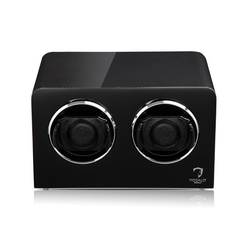 Modalo  Uhrenbeweger Inspiration MV4 für 2 Uhren carbon-schwarz