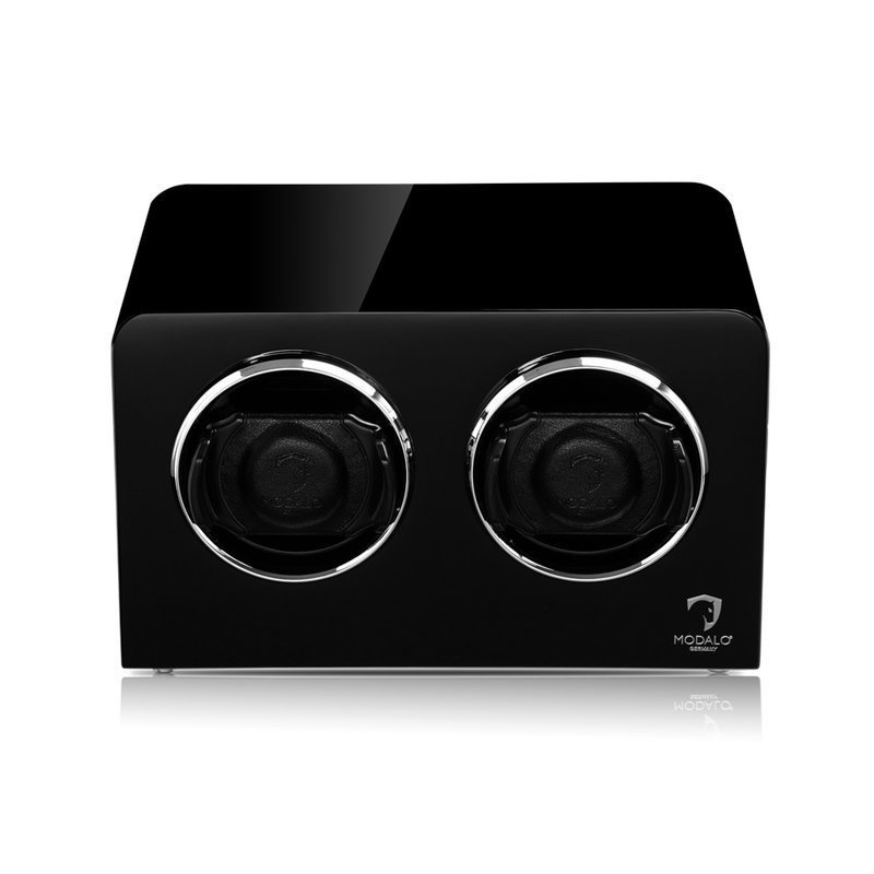 Modalo  Uhrenbeweger Inspiration MV4 für 2 Uhren hochglanz-schwarz