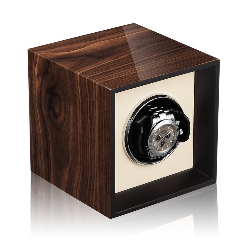 Modalo Uhrenbeweger Impress MV4 für 1 Uhr Walnuss Beige