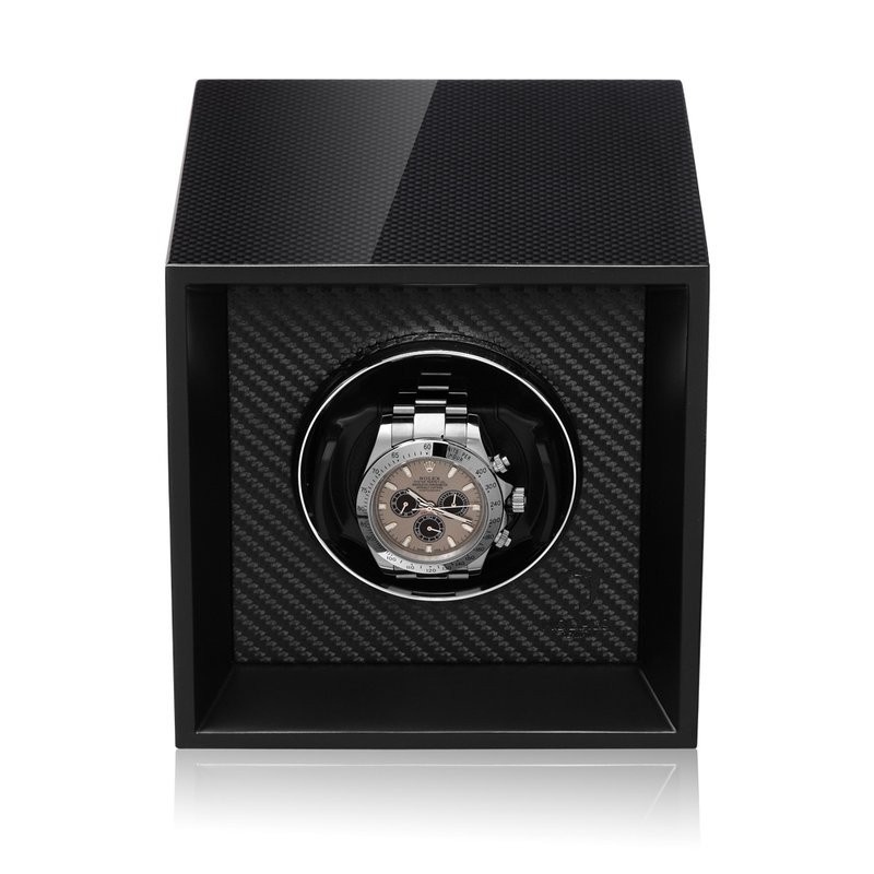 Modalo  Uhrenbeweger Impress MV4 für 1 Uhr Carbon Schwarz