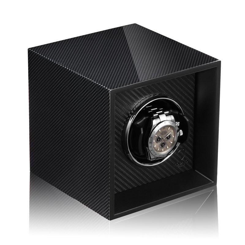 Modalo  Uhrenbeweger Impress MV4 für 1 Uhr Carbon Schwarz