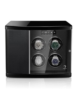 Modalo Uhrenbeweger Timeless MV4 für 6 Uhren Carbon schwarz