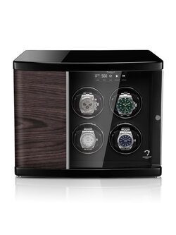 Modalo Uhrenbeweger Timeless MV4 für 6 Uhren schwarzes Makassa