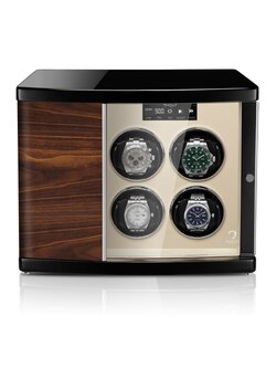 Modalo Uhrenbeweger Timeless MV4 für 4+2 Uhren Makassar beige