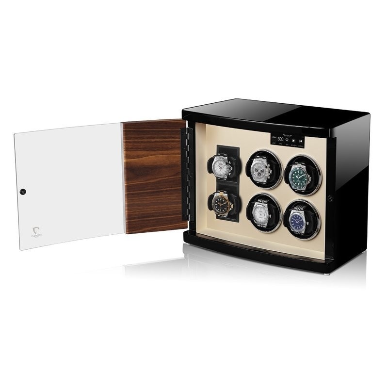 Modalo  Uhrenbeweger Timeless MV4 für 4+2 Uhren Makassar beige