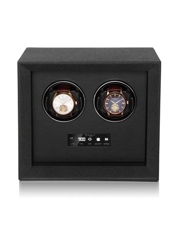 Modalo Uhrenbeweger Safe Systems MV4 für 2 Uhren Strukturlack schwarz