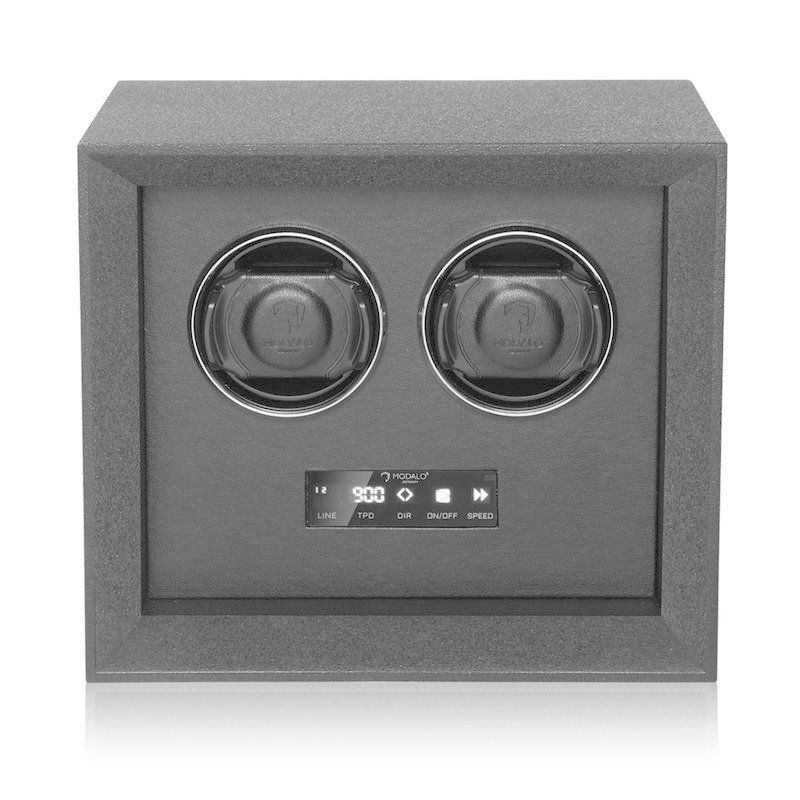 Modalo  Uhrenbeweger Safe Systems MV4 für 2 Uhren Strukturlack schwarz