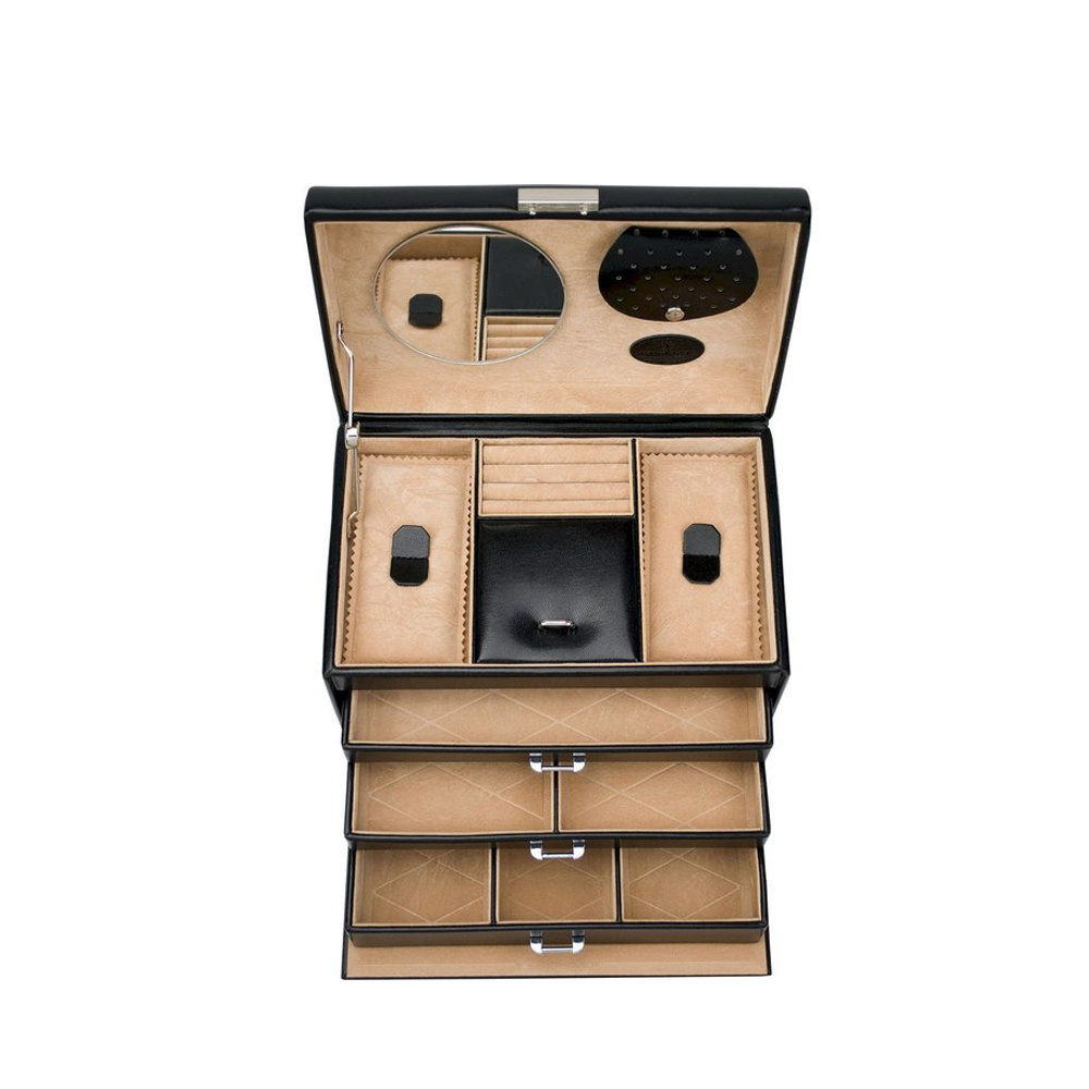 WINDROSE Schmuckkästchen Merino 9 - Schwarz