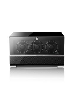 Modalo Uhrenbeweger Clasico MV4 für 3 Uhren carbon-schwarz