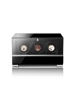 Modalo Uhrenbeweger Clasico MV4 für 3 Uhren schwarz