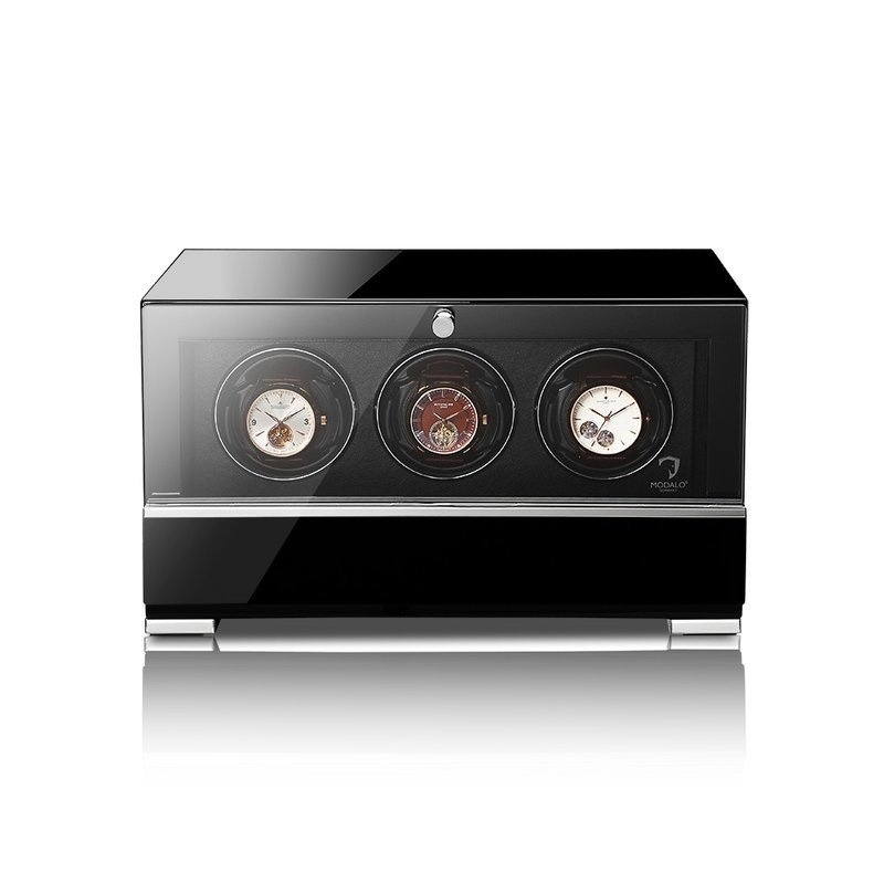 Modalo  Uhrenbeweger Clasico MV4 für 3 Uhren schwarz
