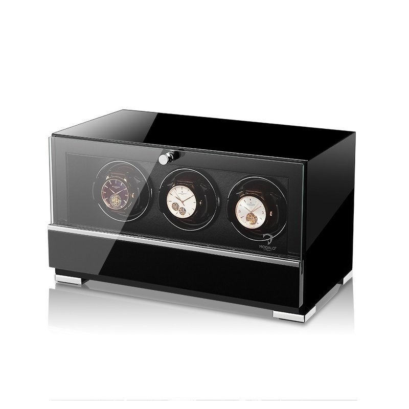 Modalo  Uhrenbeweger Clasico MV4 für 3 Uhren schwarz