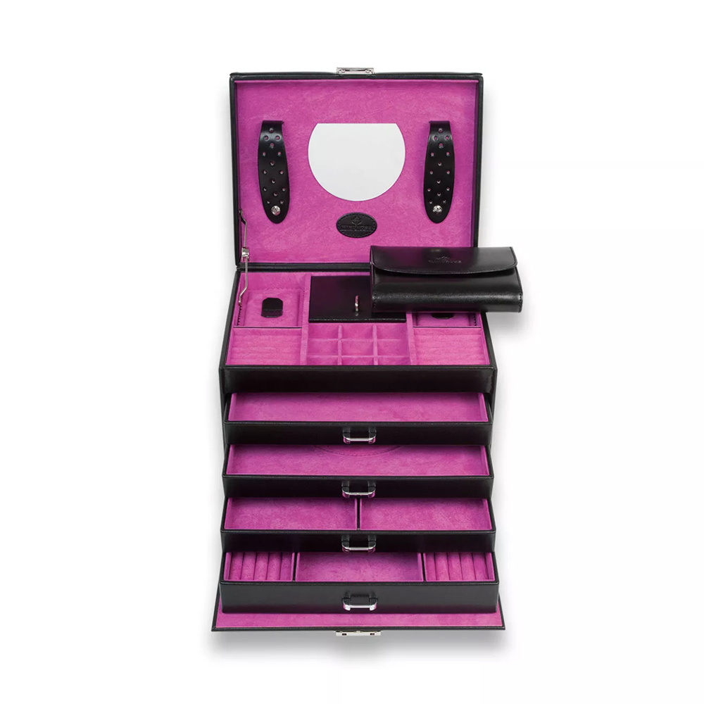 WINDROSE Schmuckkästchen Merino 13 - Schwarz