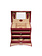 WINDROSE Schmuckkoffer Merino 17 - Rot