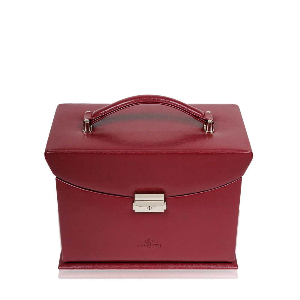 WINDROSE Schmuckkoffer Merino 17 - Rot