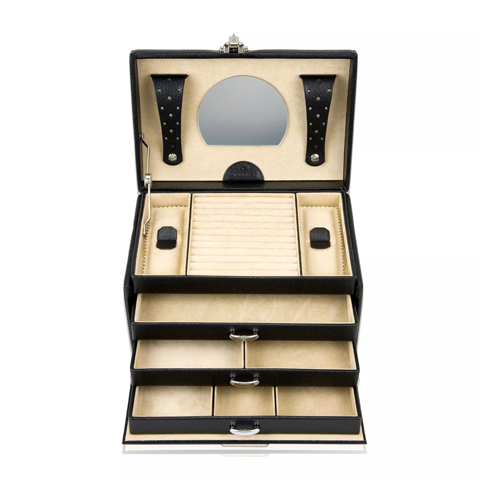 WINDROSE Schmuckkoffer Beluga 3 - Schwarz