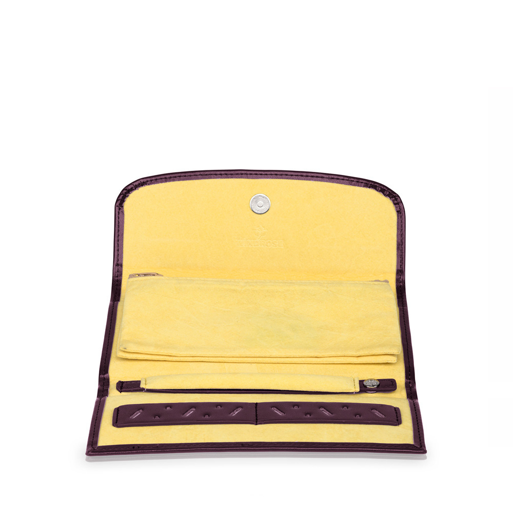 WINDROSE Schmucketui Merino Moda - Aubergine M