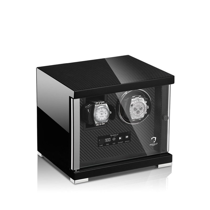 Modalo  Uhrenbeweger Showtime MV4 für 1+1 Uhr Carbon schwarz