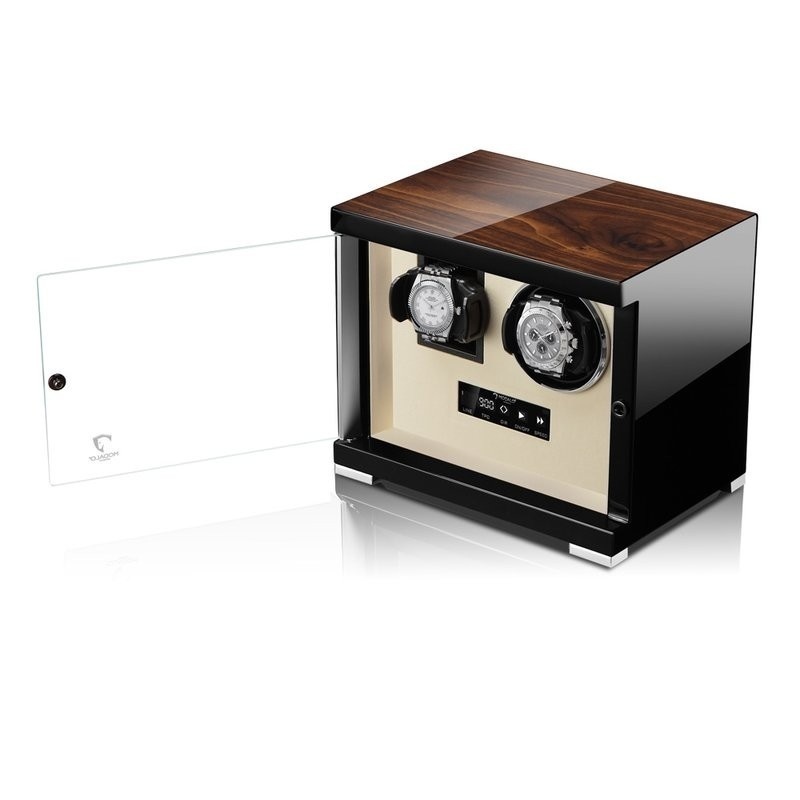 Modalo Uhrenbeweger Showtime MV4 für 1+1 Uhr Walnuss Beige