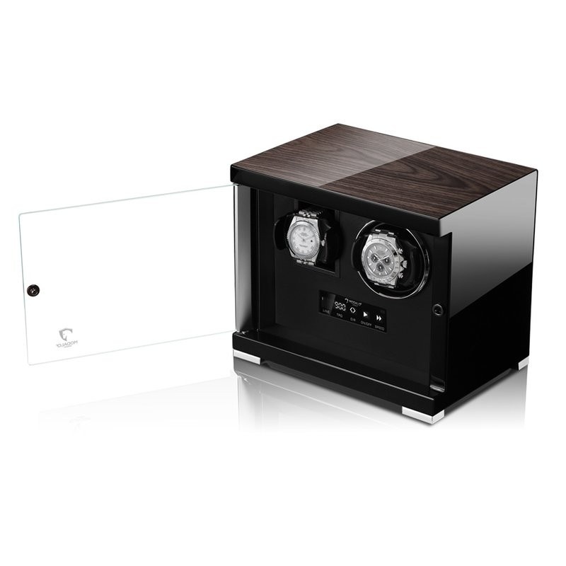 Modalo  Uhrenbeweger Showtime MV4 für 1+1 Uhr Schwarzes Makassar