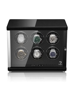 Modalo Uhrenbeweger Ambiente MV4 für 6 Uhren Carbon schwarz