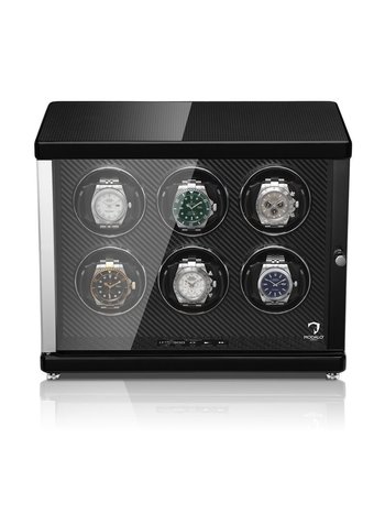 Modalo Uhrenbeweger Ambiente MV4 für 6 Uhren Carbon schwarz