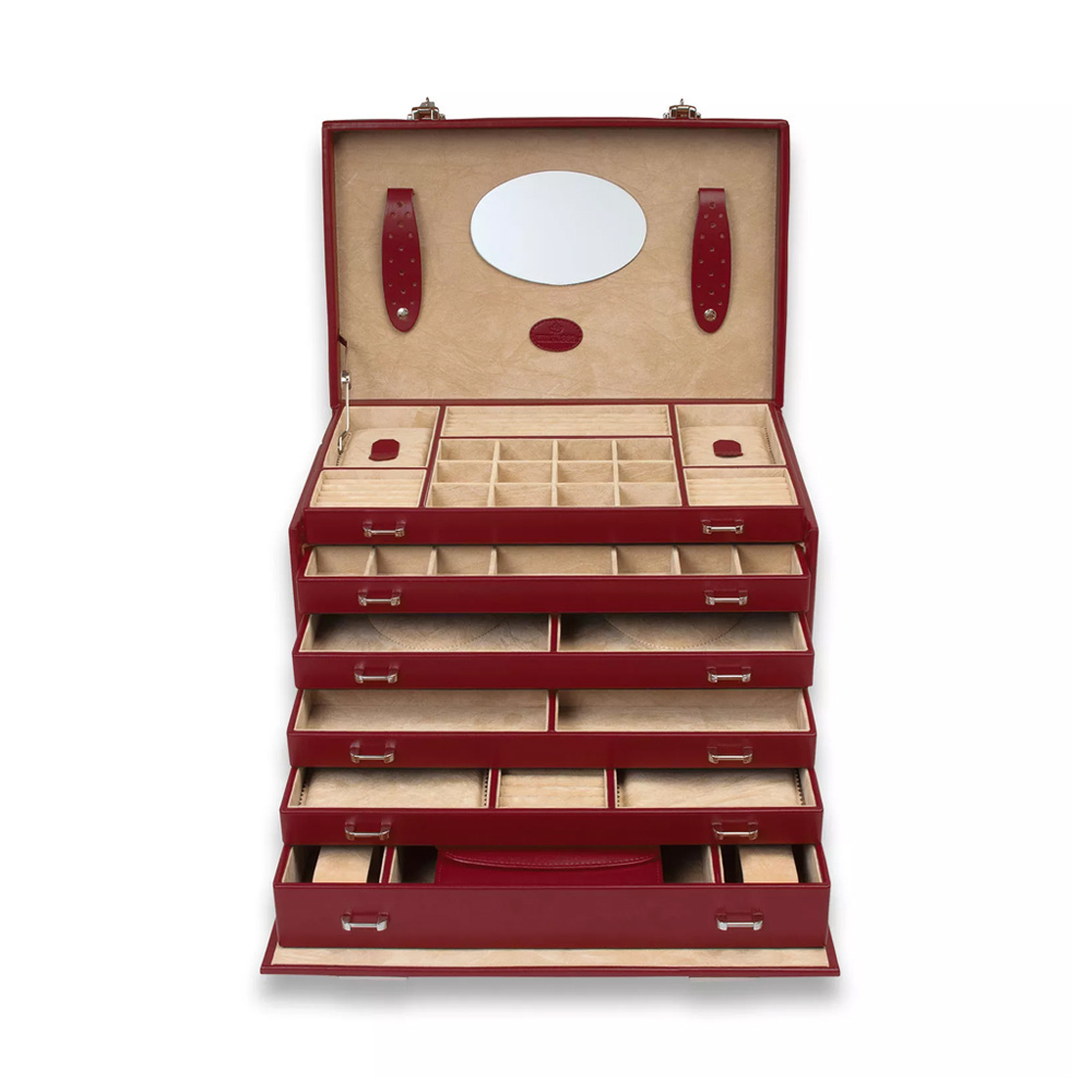 WINDROSE Schmuckkästchen Merino 4 - Rot