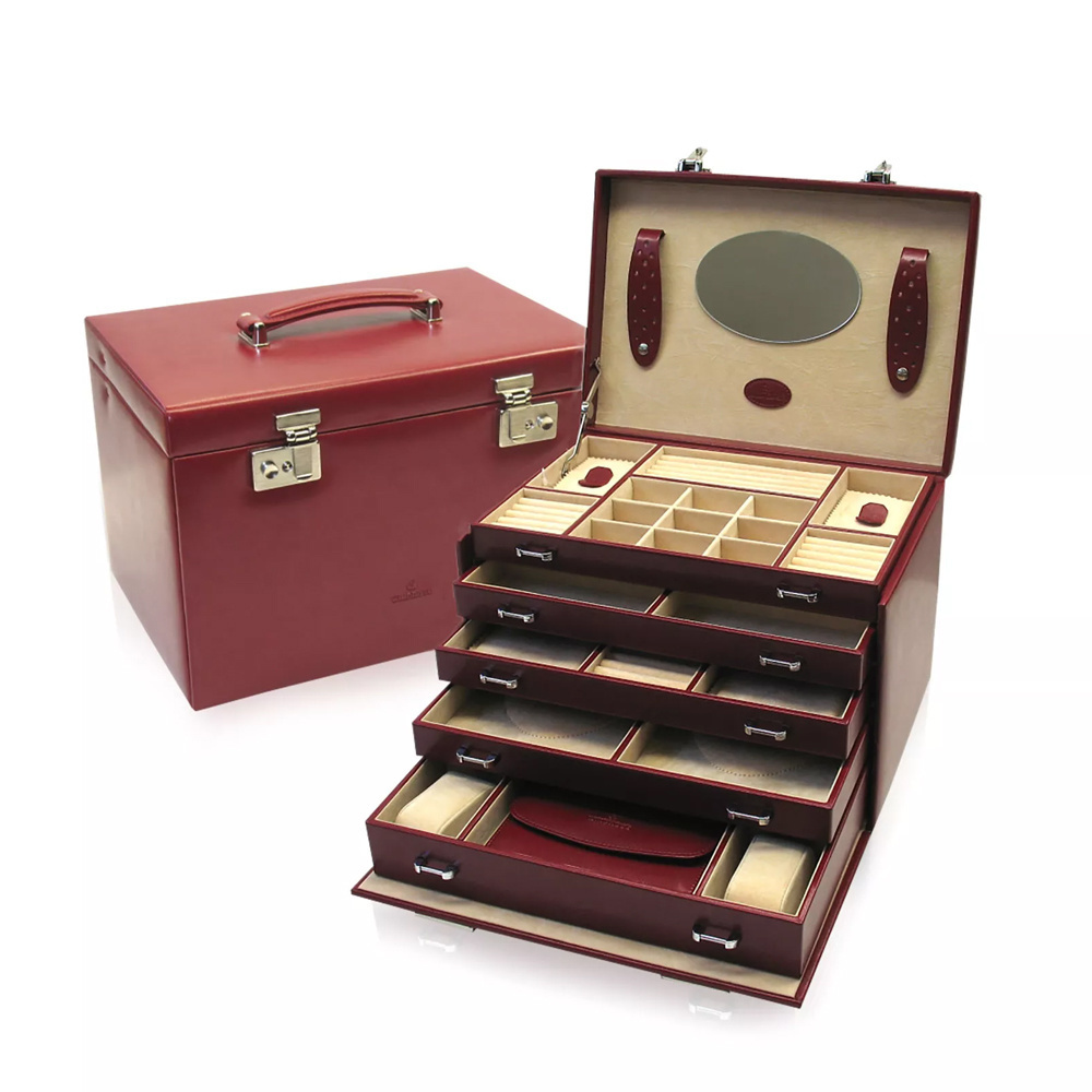 WINDROSE Schmuckkästchen Merino 8 - Rot