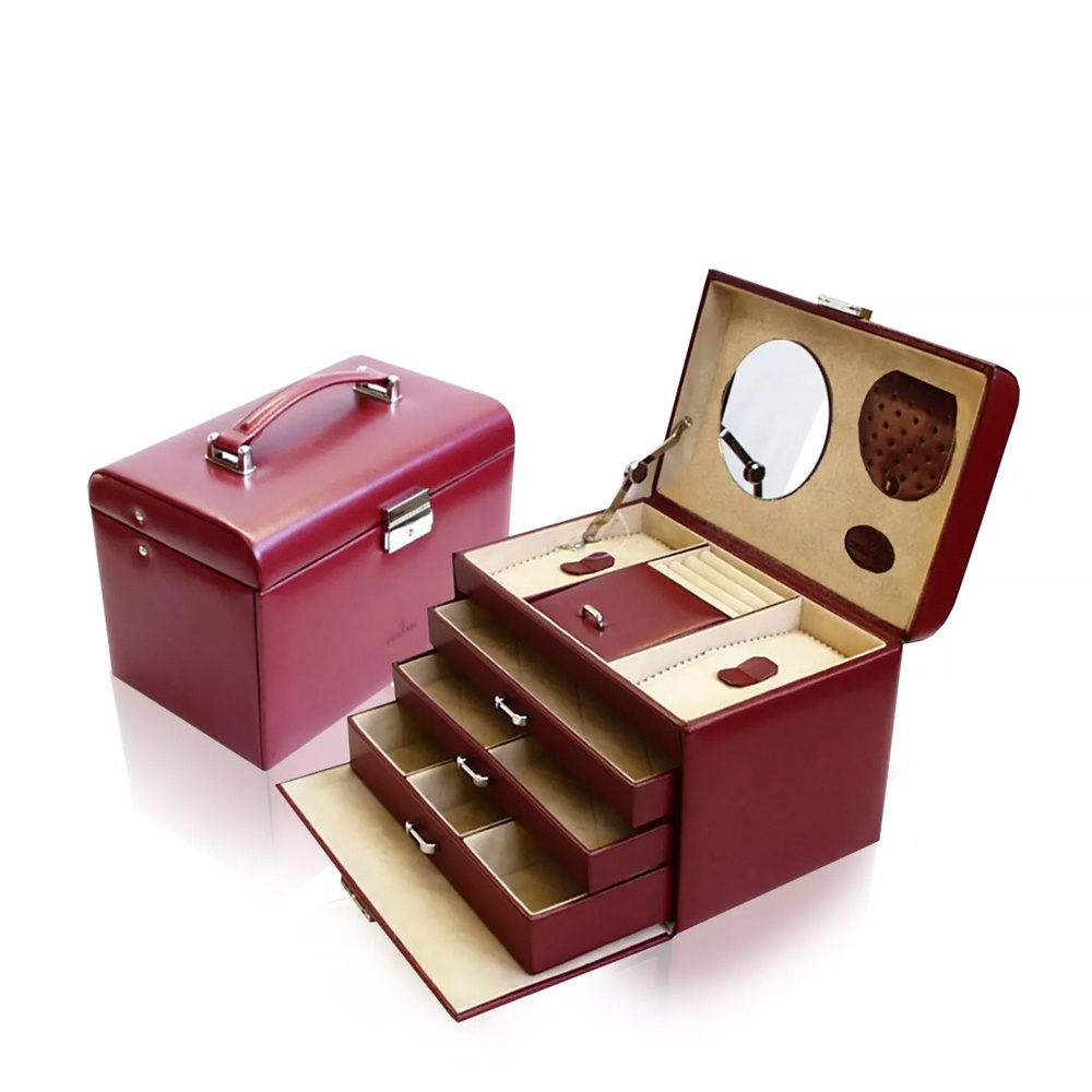 WINDROSE Schmuckkästchen Merino 9 - Rot