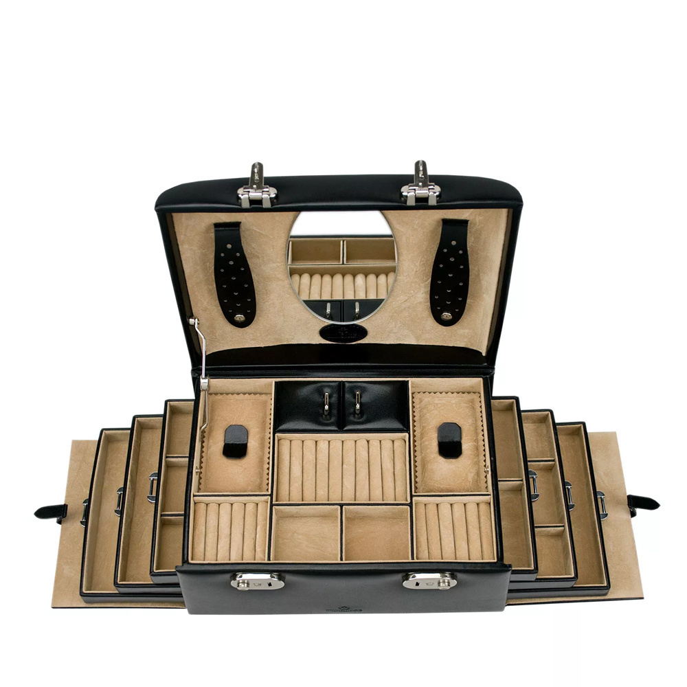 WINDROSE Schmuckkästchen Merino 11 - Schwarz