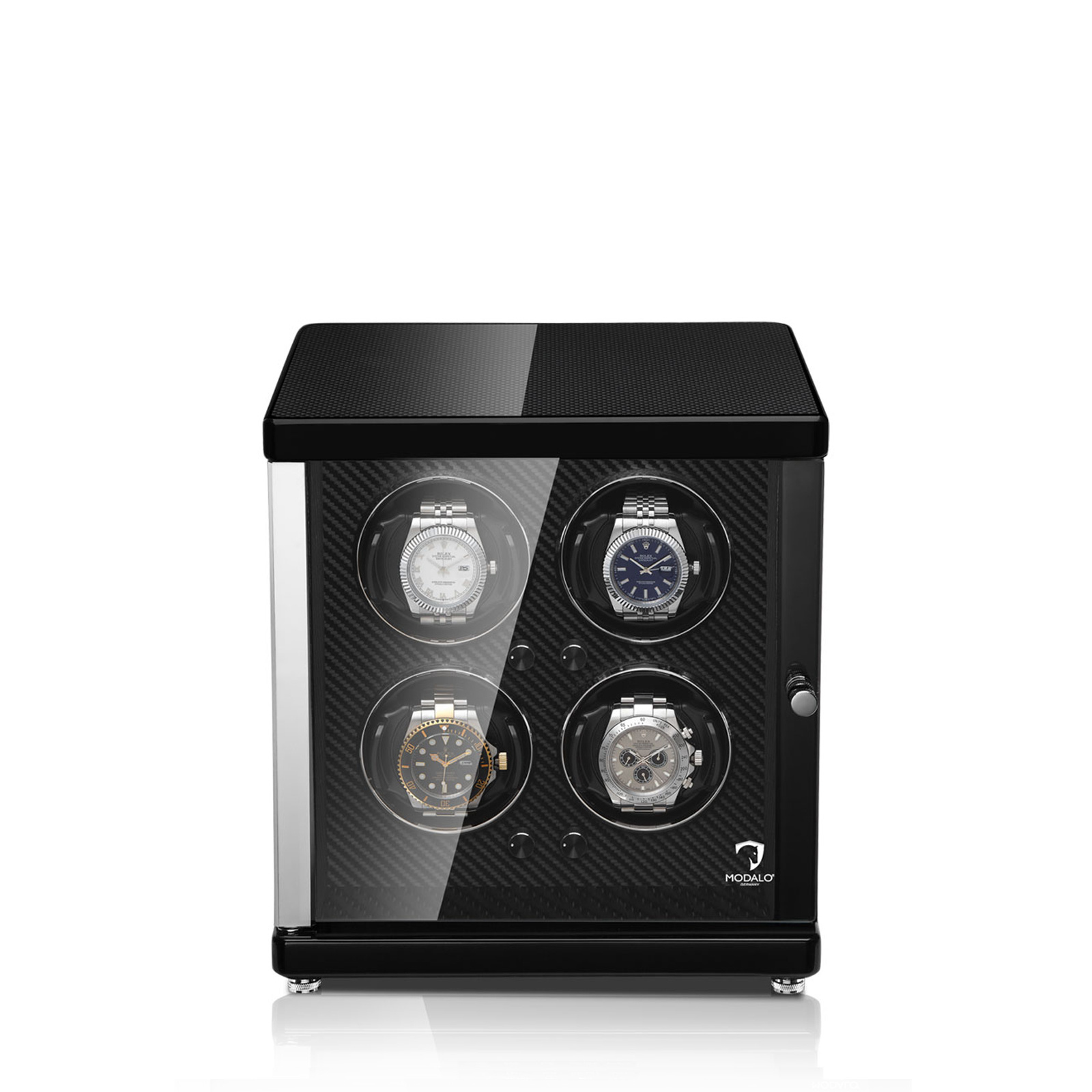 Modalo Uhrenbeweger Ambiente MV4 für 4 Uhren carbon