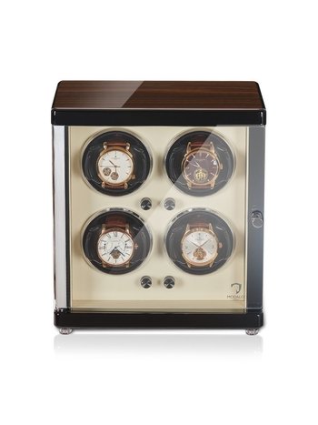 Modalo Uhrenbeweger Ambiente MV4 für 4 Uhren walnuss-beige