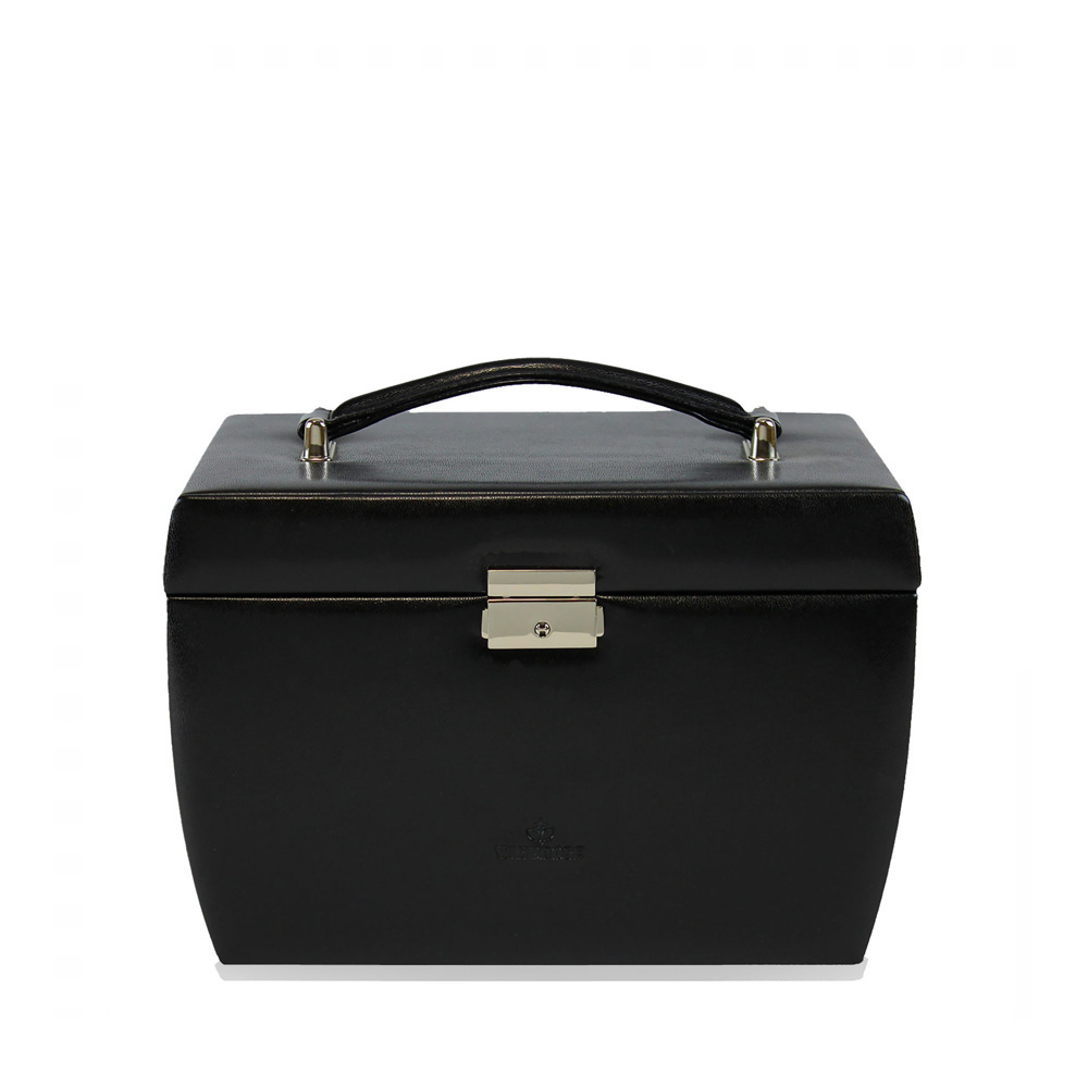 WINDROSE Schmuckkoffer Merino 18 - Schwarz