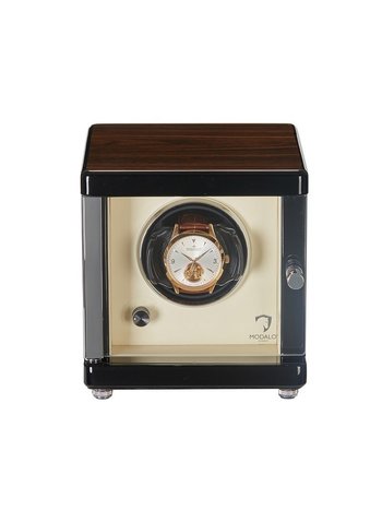 Modalo Uhrenbeweger Ambiente MV4 für 1 Uhr Walnuss-Beige
