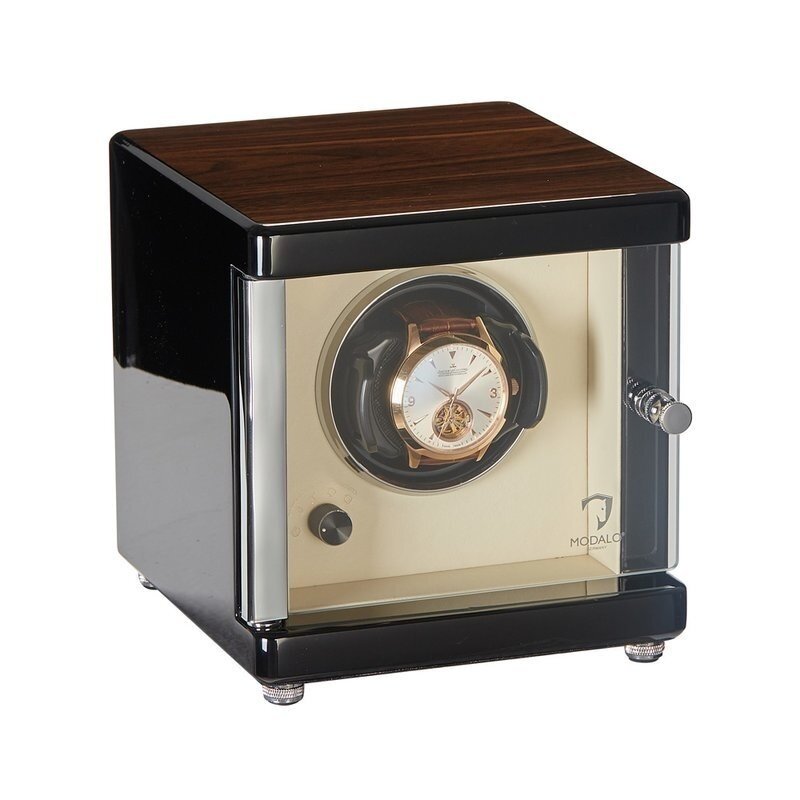 Modalo Uhrenbeweger Ambiente MV4 für 1 Uhr Walnuss-Beige