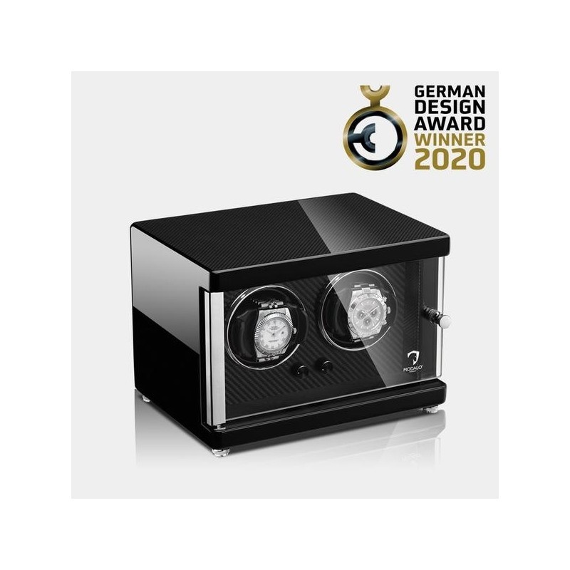 Modalo Uhrenbeweger Ambiente MV4 für 2 Uhren Carbon