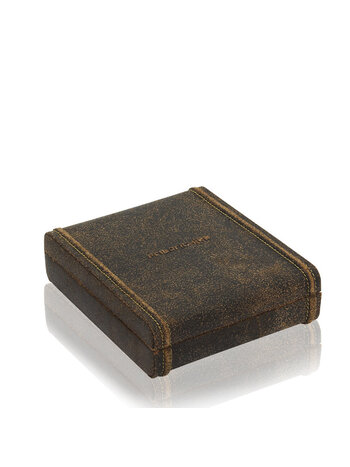 FRIEDRICH Manschetten- und Ringbox mit elastischen Schlaufen Cubano - Braun