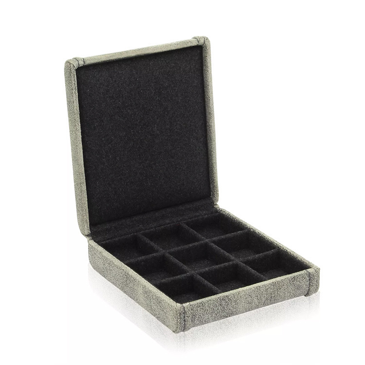 FRIEDRICH Manschetten- und Ringbox mit elastischen Schlaufen Cubano - Grau