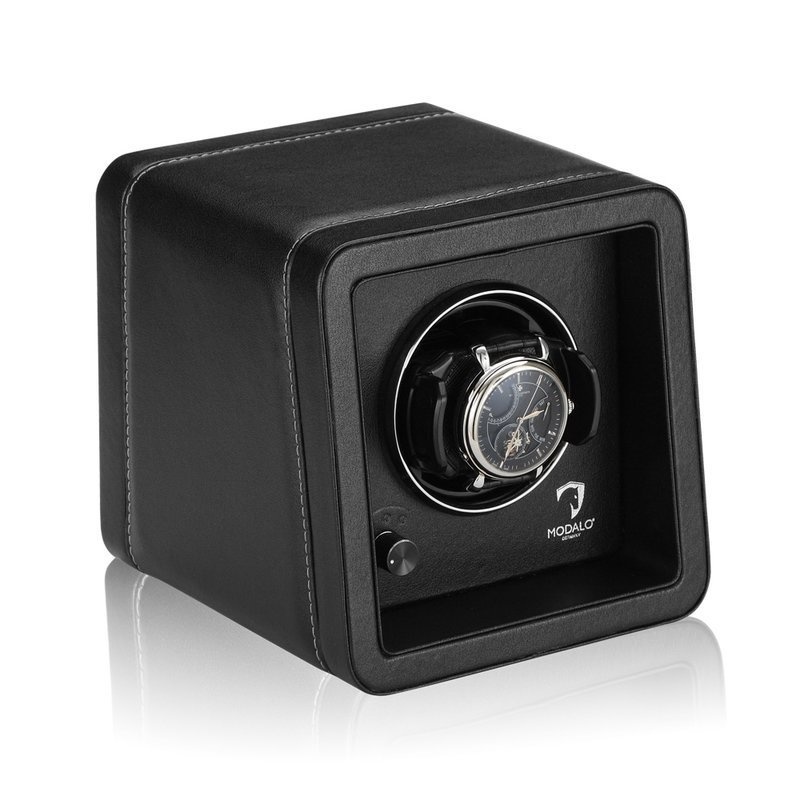 Modalo  Uhrenbeweger Saturn Style MV4 für 1 Uhr Schwarz