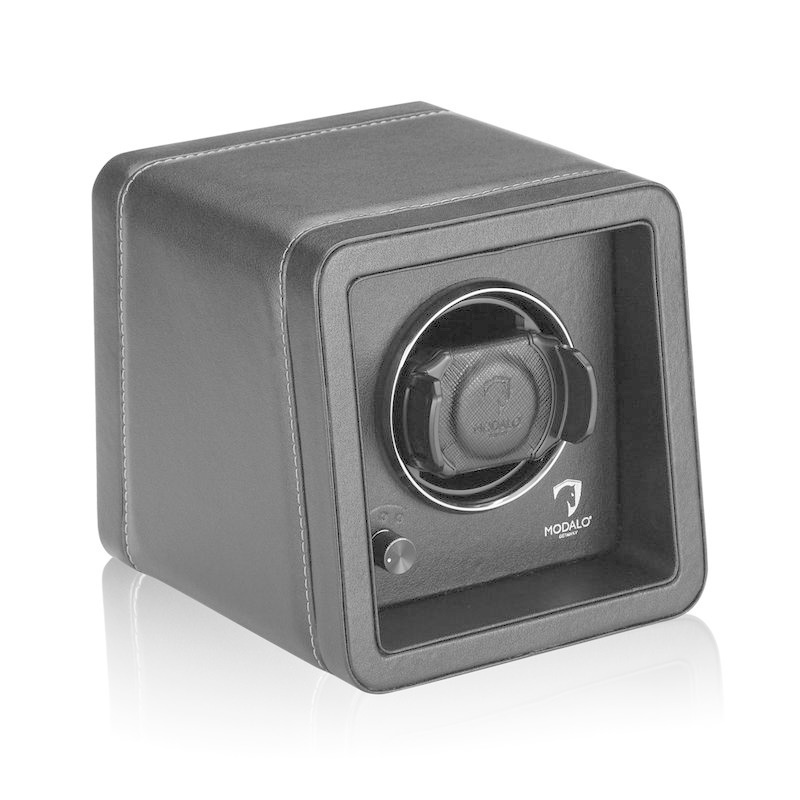 Modalo  Uhrenbeweger Saturn Style MV4 für 1 Uhr Schwarz