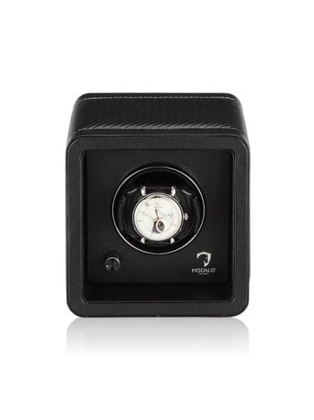 Modalo Uhrenbeweger Saturn Style MV4 für 1 Uhr Schwarz-Carbon