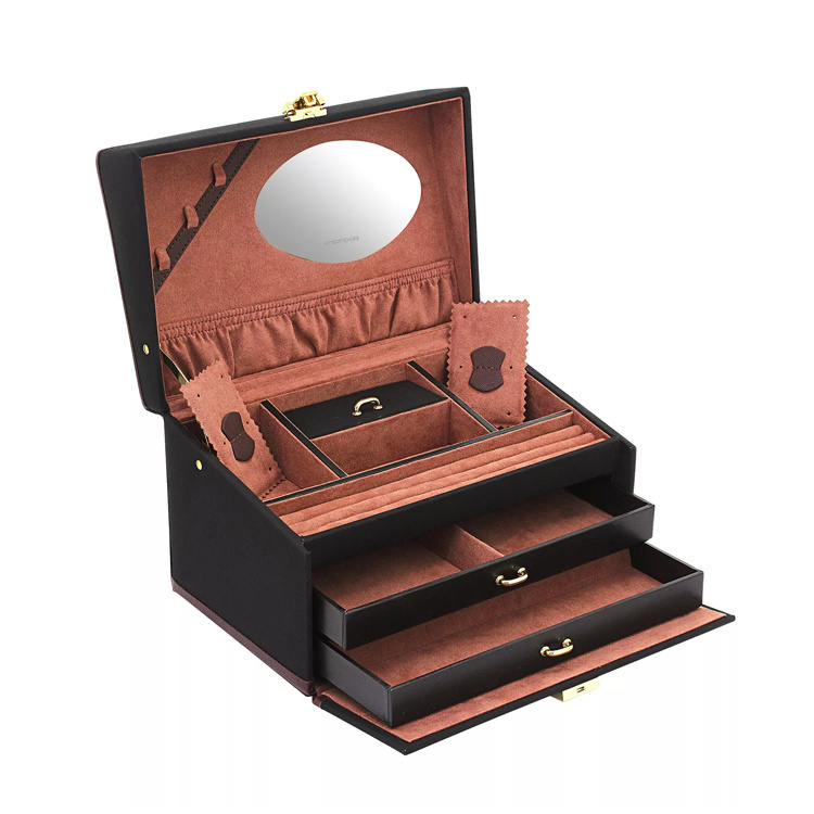 FRIEDRICH Schmuckschatulle Copenhagen 2.0 - Schwarz/Rouge