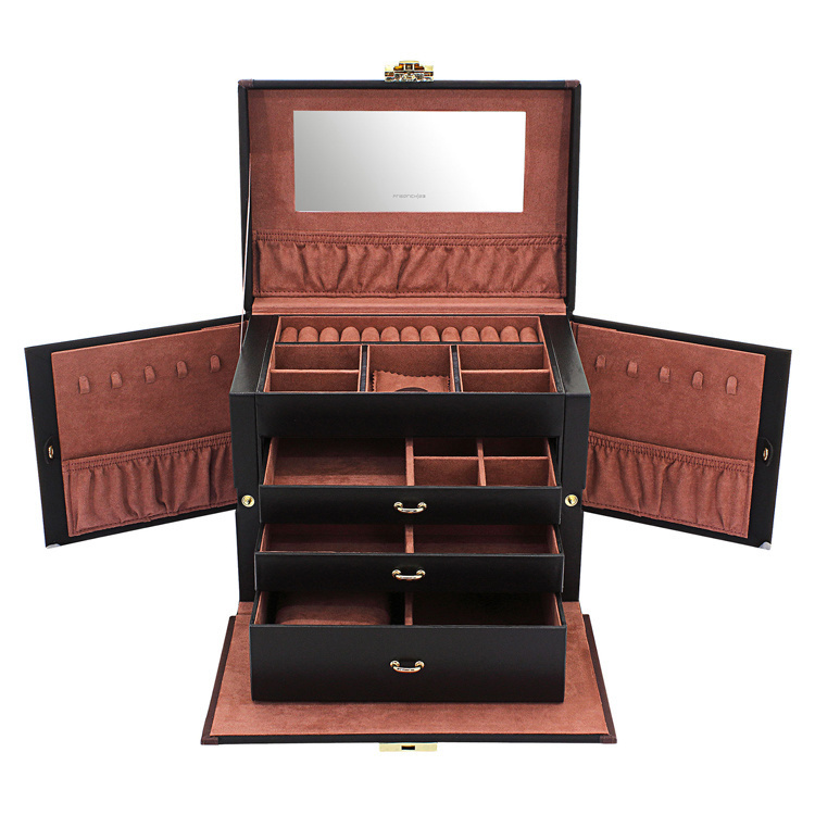 FRIEDRICH Schmuckschatulle Copenhagen 2.0 L - Schwarz/Rouge