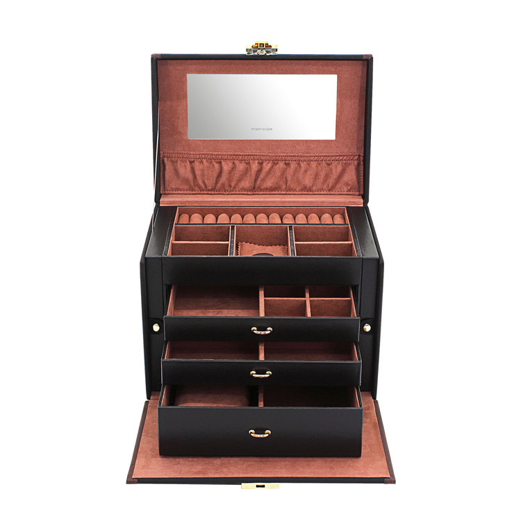 FRIEDRICH Schmuckschatulle Copenhagen 2.0 L - Schwarz/Rouge