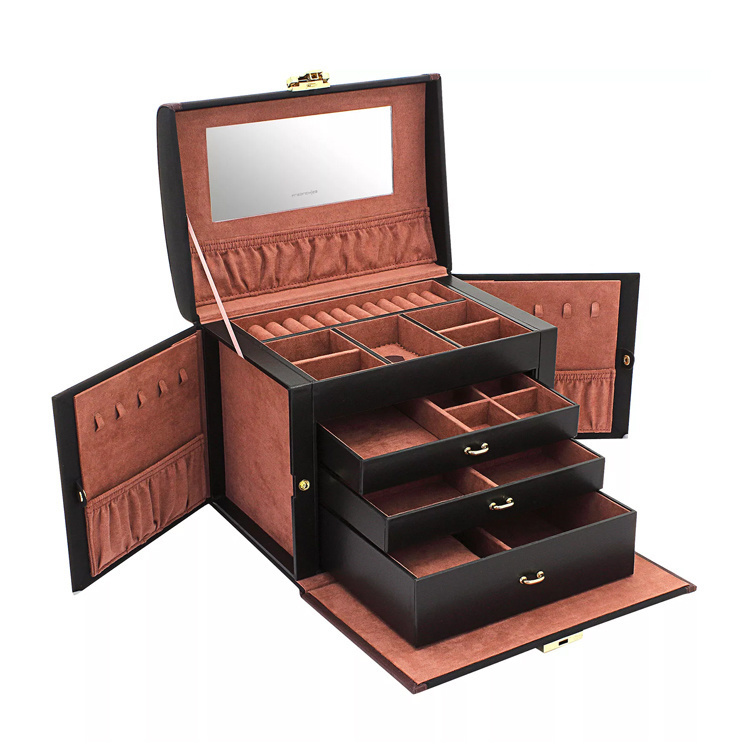 FRIEDRICH Schmuckschatulle Copenhagen 2.0 L - Schwarz/Rouge