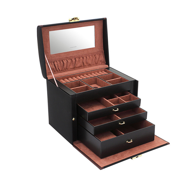 FRIEDRICH Schmuckschatulle Copenhagen 2.0 L - Schwarz/Rouge