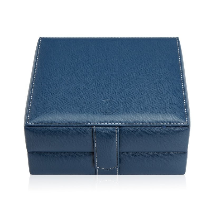Modalo Uhrenbox Gallante für 6 Uhren Blau