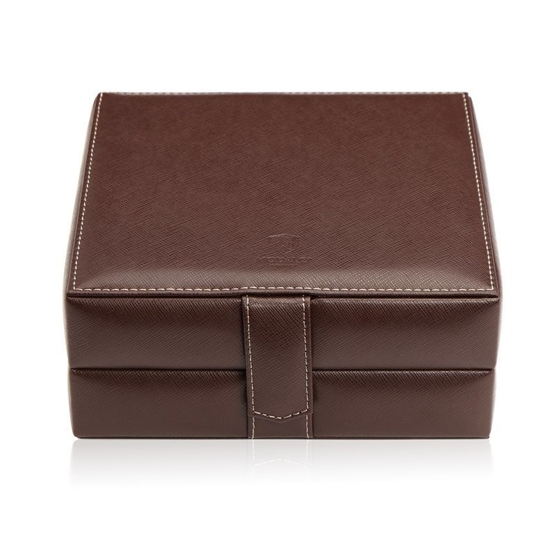 Modalo Uhrenbox Gallante für 6 Uhren Braun