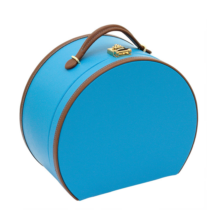 FRIEDRICH Kosmetik-Schmuckkoffer Ascot - Blau/Braun