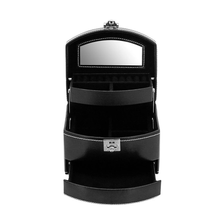 FRIEDRICH Schmuckkoffer London S - Schwarz/Silver